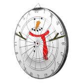 Frohe Weihnachten Snowman Dartscheibe (Vorderseite rechts)