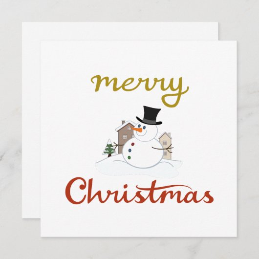 Frohe Weihnachten+Snowman Design (Vorne/Hinten)
