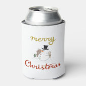 Frohe Weihnachten+Snowman Design Dosenkühler (Kanne Vorderseite)