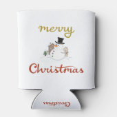 Frohe Weihnachten+Snowman Design Dosenkühler (Rückseite)