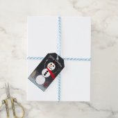 Frohe Weihnachten Snowman Geschenkanhänger (Mit Garn)