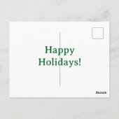 Frohe Weihnachten Snowman Globe Postkarte (Rückseite)