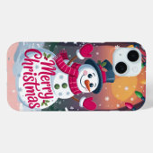 Frohe Weihnachten Snowman iPhone / iPad Fall Case-Mate iPhone Hülle (Rückseite (Horizontal))
