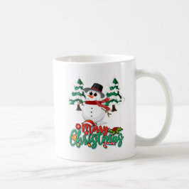 Frohe Weihnachten Snowman Kaffeetasse