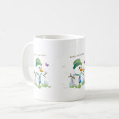 Frohe Weihnachten Snowman Kaffeetasse (Vorderseite Links)