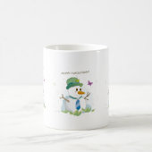 Frohe Weihnachten Snowman Kaffeetasse (Mittel)