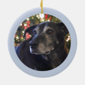 Frohe Weihnachten Snowman Keramik Ornament (Hinten)