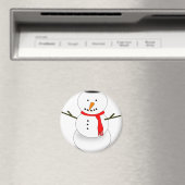 Frohe Weihnachten Snowman Magnet (In Situ (Geschirrspüler))