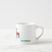 Frohe Weihnachten! Snowman mit Freunden Espressotasse (Rechts)