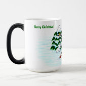 Frohe Weihnachten! Snowman mit Freunden Verwandlungstasse (Links)