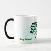 Frohe Weihnachten! Snowman mit Freunden Verwandlungstasse (Links)