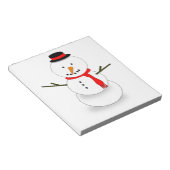 Frohe Weihnachten Snowman Notizblock (angewinkelt)
