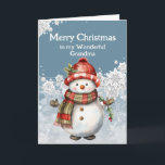 Frohe Weihnachten Snowman Oma Karte<br><div class="desc">Das Lächeln eines Schneemanns,  so warm und hell,  genau wie unsere Freundschaft,  pure Freude. C Frohe Weihnachten,  meine liebe Oma Mai unser Lachen nie enden.</div>