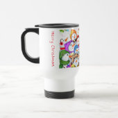 Frohe Weihnachten Snowman Party Travel Mug Reisebecher (Links)