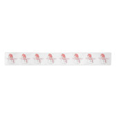 Frohe Weihnachten Snowman Pattern Satinband (Vorderseite)