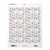 Frohe Weihnachten Snowman Snowflakes Monogram (Vorne)