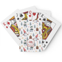 Frohe Weihnachten Snowman Snowflakes Monogram