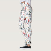 Frohe Weihnachten Snowman Snowflakes Muster Leggings (Links)