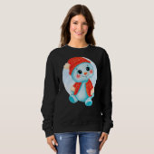 Frohe Weihnachten Snowman Sweatshirt (Vorne ganz)