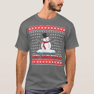 Frohe Weihnachten Snowman T-Shirt