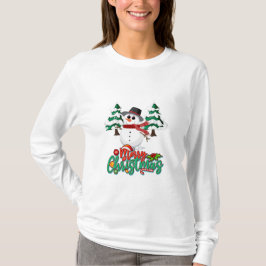 Frohe Weihnachten Snowman T-Shirt