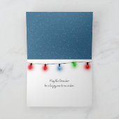 Frohe Weihnachten Snowman und Bunny (Innenseite)