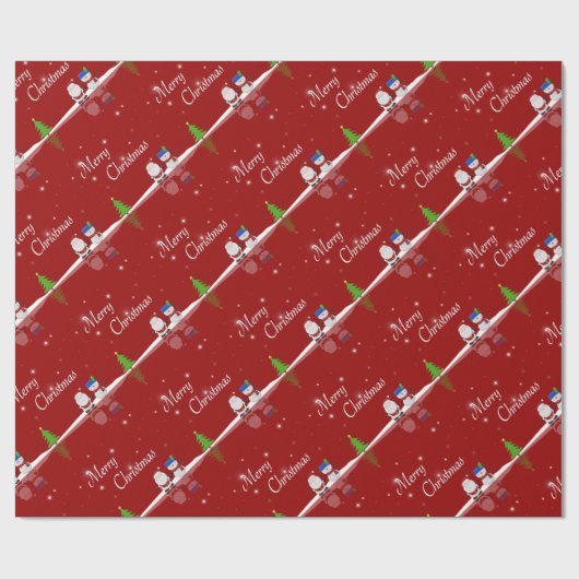Frohe Weihnachten Snowman und Weihnachten Geschenkpapier (Flach)
