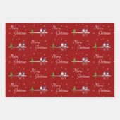 Frohe Weihnachten Snowman und Weihnachten Geschenkpapier Set (Vorderseite 3)
