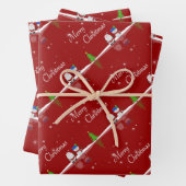 Frohe Weihnachten Snowman und Weihnachten Geschenkpapier Set (Beispiel)