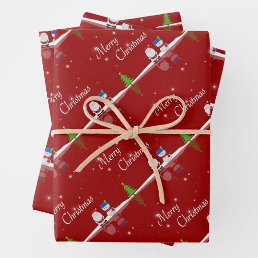 Frohe Weihnachten Snowman und Weihnachten Geschenkpapier Set (Beispiel)