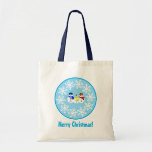 Frohe Weihnachten! Snowmen Tote Bag Tragetasche