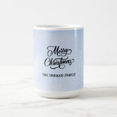 Frohe Weihnachten Snowy Sky Personalisiert Kaffeetasse (Mittel)