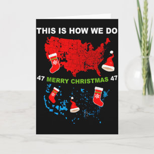 Frohe Weihnachten So machen wir das Trump gewinnt Karte