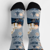 Frohe Weihnachten Socken (Oben)