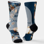 Frohe Weihnachten Socken (Gewinkelt)