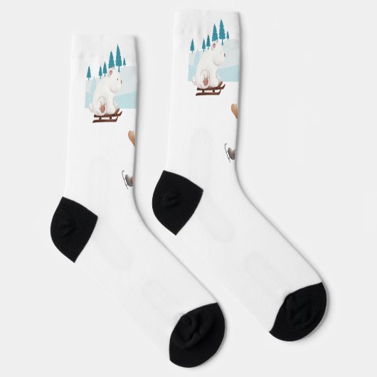 Frohe Weihnachten Socken (Rechts)