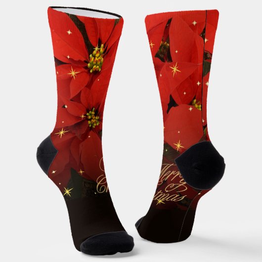 Frohe Weihnachten Socken (Gewinkelt)
