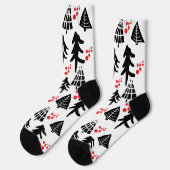 Frohe Weihnachten Socken (Linkes Detail)