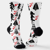 Frohe Weihnachten Socken (Gewinkelt)