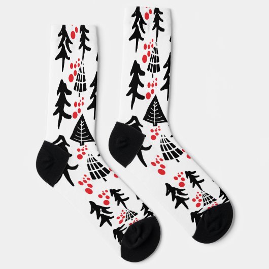 Frohe Weihnachten Socken (Rechts)