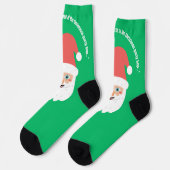Frohe Weihnachten Socken (Linkes Detail)