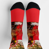 Frohe Weihnachten Socken (Oben)