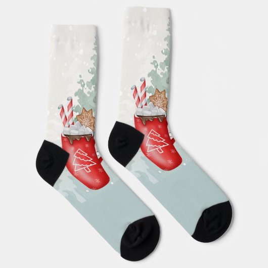 Frohe Weihnachten Socken (Rechts)
