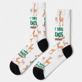 Frohe Weihnachten Socken (Linkes Detail)