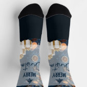 Frohe Weihnachten Socken (Oben)