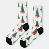 Frohe Weihnachten Socken (Linkes Detail)