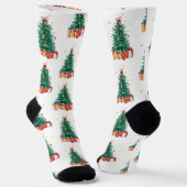 Frohe Weihnachten Socken (Gewinkelt)