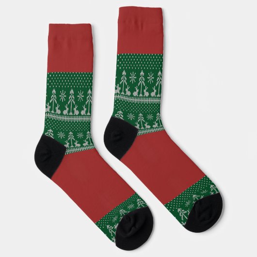 Frohe Weihnachten Socken (Rechts)