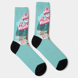 Frohe Weihnachten Socken