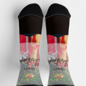 Frohe Weihnachten Socken (Oben)